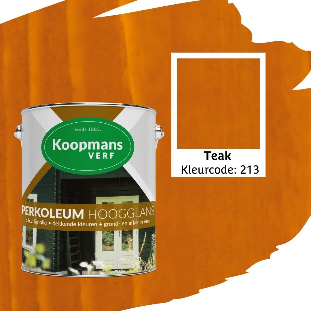 Koopmans Perkoleum Teak Hoogglans Transparant 2.5L