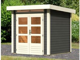 Foto von Karibu 82985 Kandern 1 Gartenhaus - Terragrau