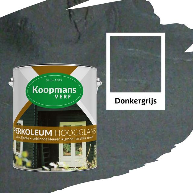 Koopmans Perkoleum Donkergrijs Zijdeglans Dekkend 2.5L