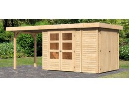 Foto von Karibu 82950 Retola 2 Gartenhaus mit Anbaudach