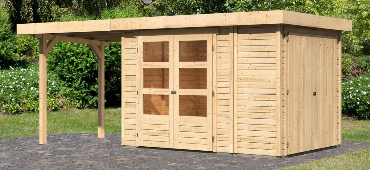 Karibu 82950 Retola 2 tuinhuis met overkapping