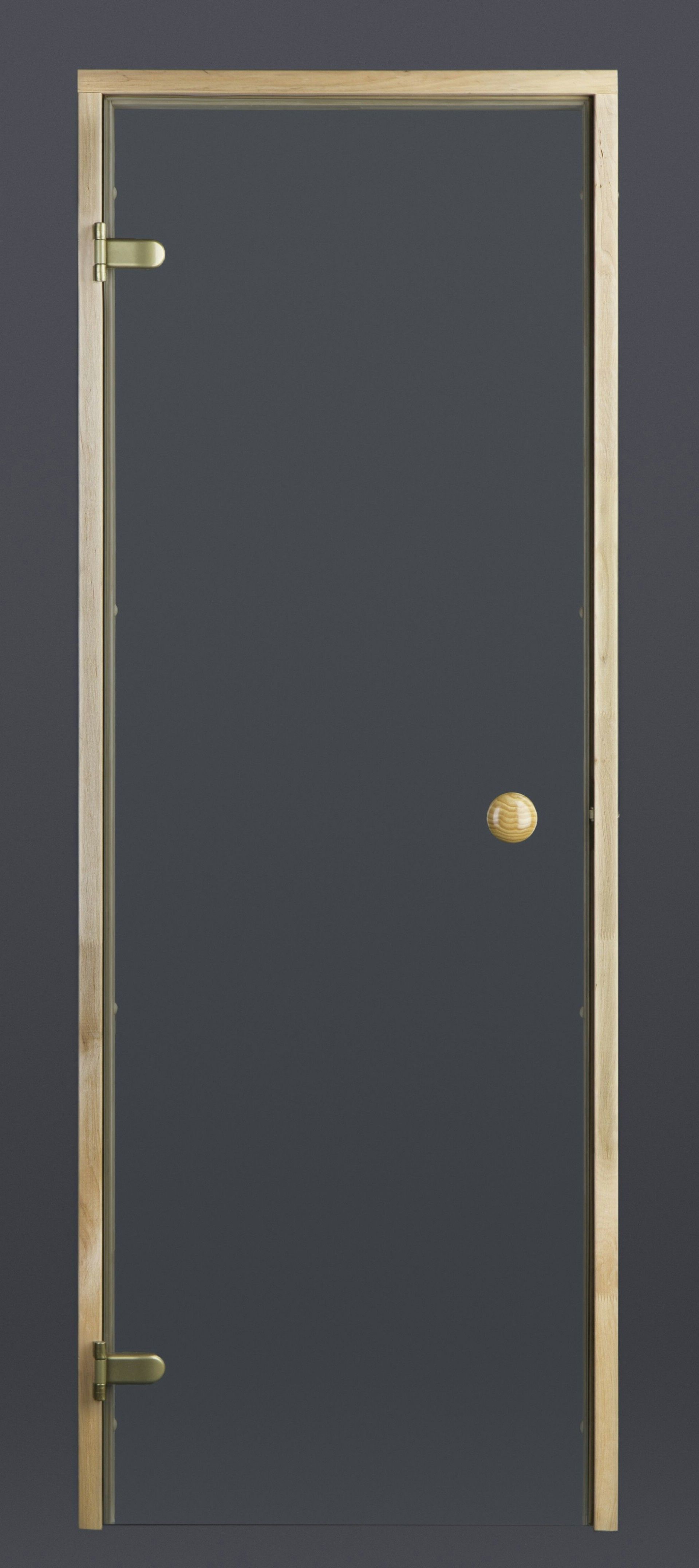 Foto van Ilogreen Saunadeur Trend (Elzen) 209x69 cm, helderglas