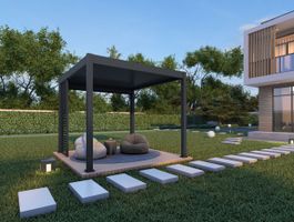 Porchenzo Paros Max aluminium Pergola Foto von Porchenzo Paros Max aluminium Pergola