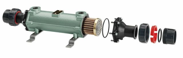 Bowman 5114-5T titanium warmtewisselaar voor zonnepanelen-warmtepomp - tot 94 m3