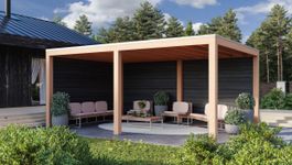 WoodAcademy Douglasien Überdachung Moonstone Essential Nero Foto von WoodAcademy Douglasien Überdachung Moonstone Essential Nero