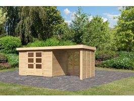 Foto von Karibu 9179 Askola 4 Gartenhaus mit Anbaudach