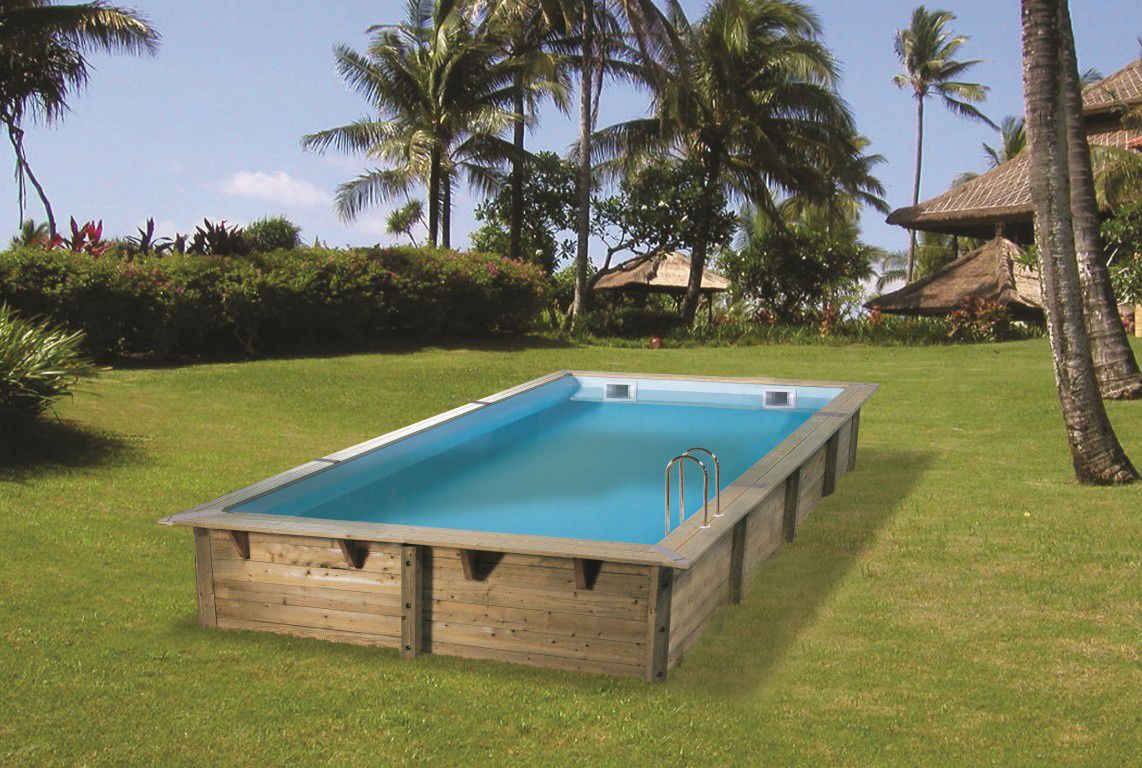 Ubbink Linéa 650 x 350 x 140 cm houten zwembad