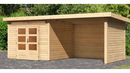 Karibu 83000 Kandern 6 tuinhuis met overkapping Foto van Karibu 83000 Kandern 6 tuinhuis met overkapping