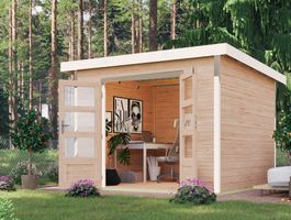 Foto van Karibu 97889 Pluto 6 tuinhuis - vuren|wit