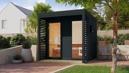 Foto van Karibu 266 Ares 2 buitensauna - antraciet|antraciet