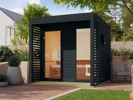 Foto van Karibu 266 Ares 2 buitensauna - antraciet|antraciet