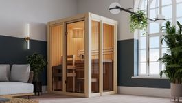 Karibu 86 binnensauna Irava 1 Foto van Karibu 86 binnensauna Irava 1