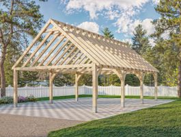 Foto van EastWood eiken zadeldak buitenverblijf Border