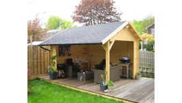 Azalp Schuppen mit Satteldach Bjorn Foto von