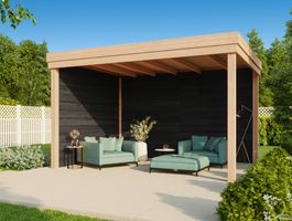 WoodAcademy Douglasien Überdachung Marquis Nero Foto von WoodAcademy Douglasien Überdachung Marquis Nero