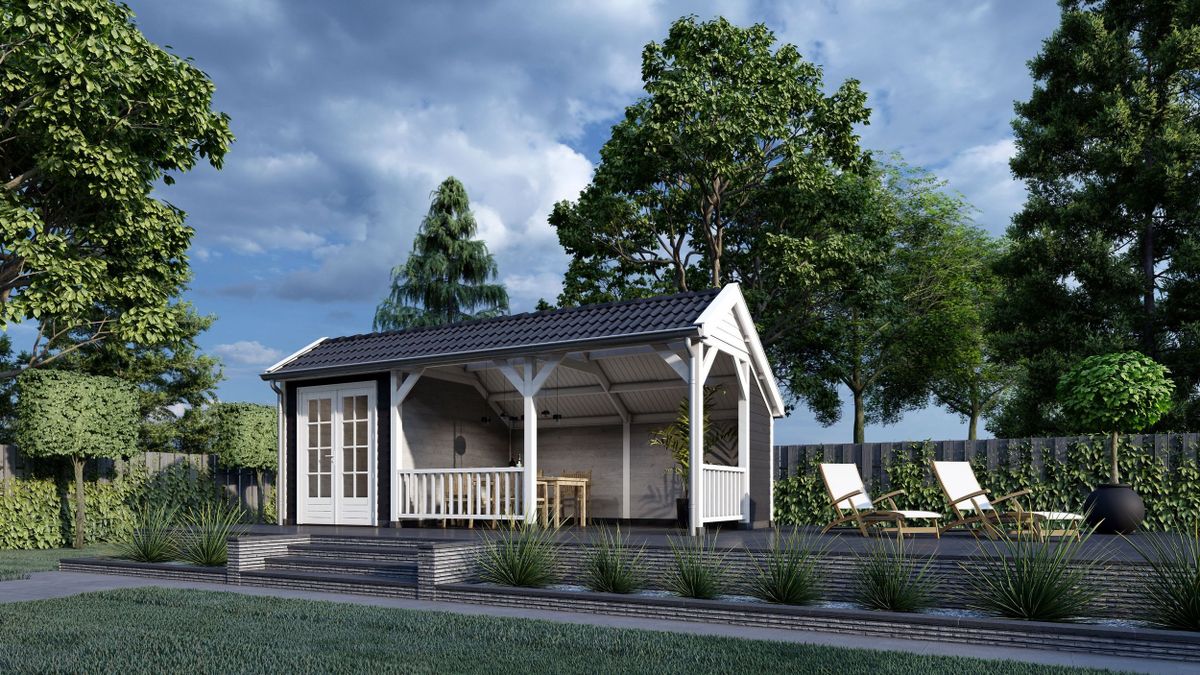 Trendhout de Deel Schuppen mit Satteldach