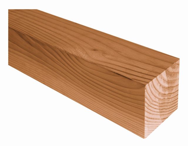 WoodAcademy Extra Pfosten Ecke + Ausklinkung 19,5x19,5 cm, Länge 250 cm