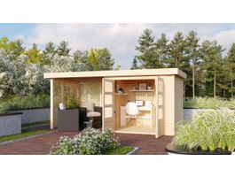 Foto von Karibu 9172 Askola 3 Gartenhaus mit Anbaudach
