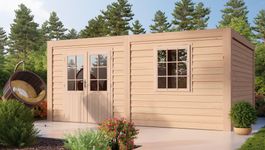 WoodAcademy Douglasien Gartenhaus Borniet Excellent Foto von WoodAcademy Douglasien Gartenhaus Borniet Excellent