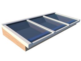 Foto van Pext douglas lichtstraat lessenaarsdak - wit