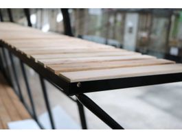 Foto van ACD Universele werktafel met houten inleg (225x52cm)