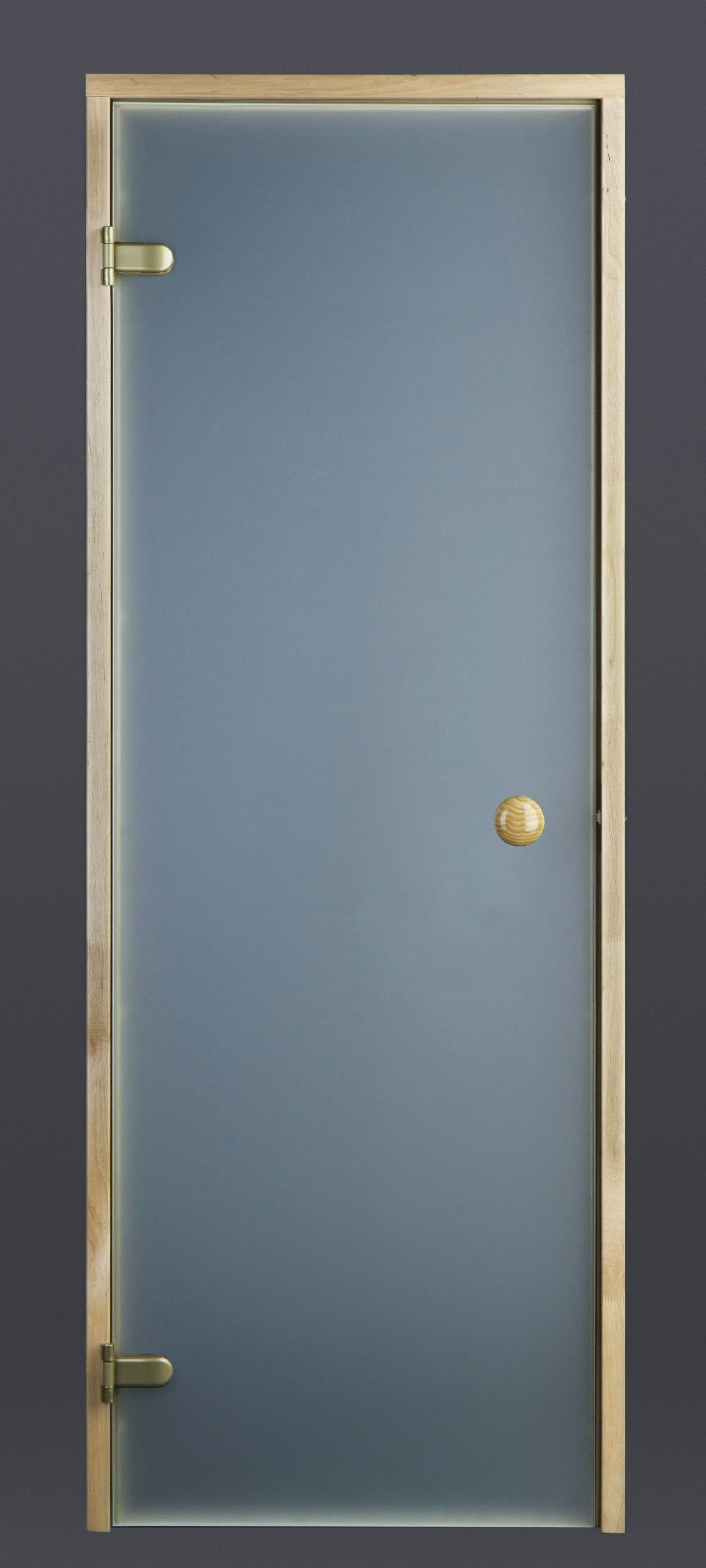 Foto van Ilogreen Saunadeur Trend (Elzen) 189x79 cm, melkglas
