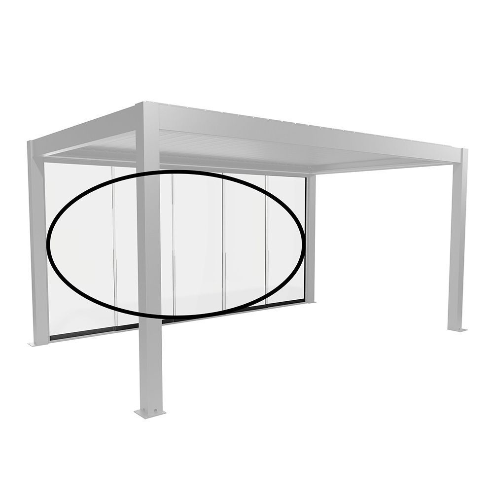 Biohort Glazen schuifwand helder glas 3