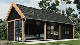 Trendhout buitenverblijf Zadeldak XL Foto van