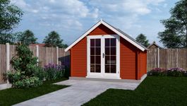 Interflex Blockhütte 3530 K - gestrichen Foto von Interflex Blockhütte 3530 K - gestrichen