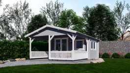 Foto van Interflex Blokhut 4x3+3 - Geverfd