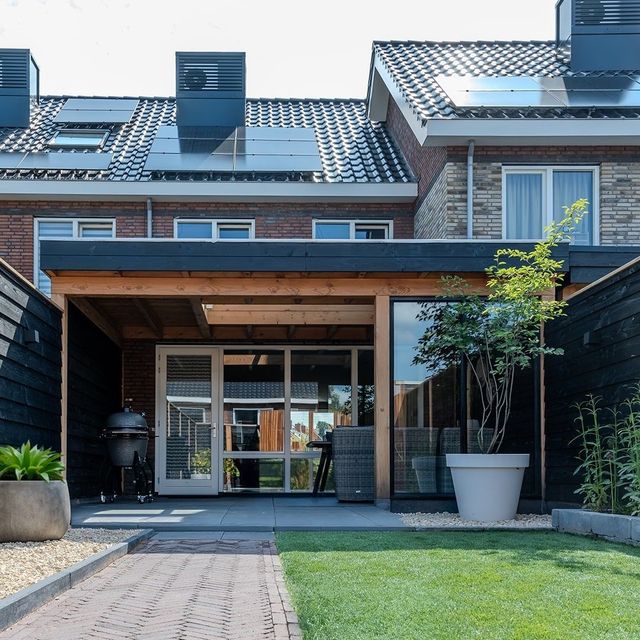 Trendhout aanbouwveranda Ancona - rechts