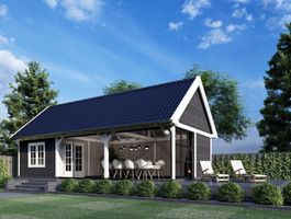 Foto van Trendhout buitenverblijf Zadeldak XXL