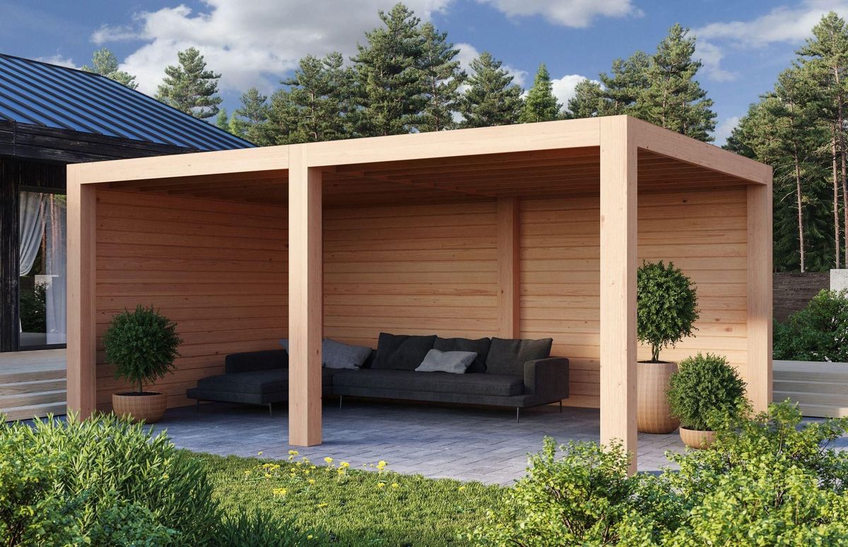 WoodAcademy douglas overkapping Moonstone Excellent