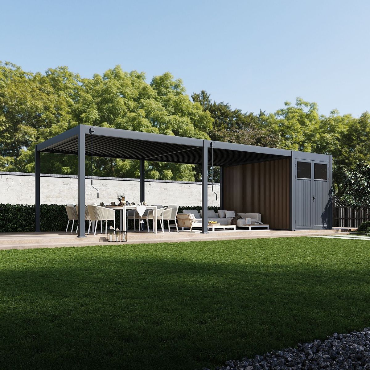 Porchenzo Paros Max met berging - teak