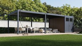 Porchenzo Paros Max met berging - teak Foto van Porchenzo Paros Max met berging - teak