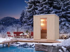 Azalp Royal Class Buitensauna Sabrina Foto van Azalp Royal Class Buitensauna Sabrina