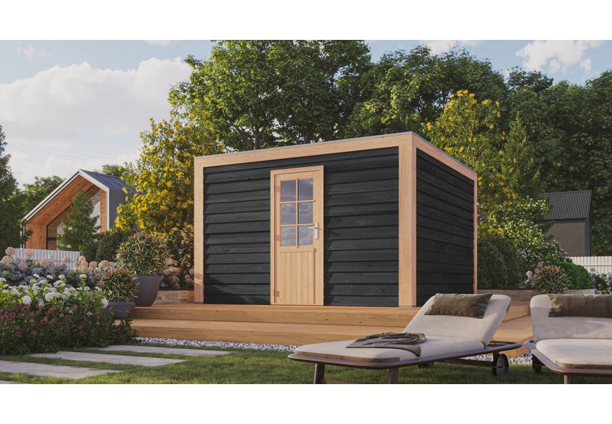 WoodAcademy holzern Gartenhaus Graniet Excellent nero 300x400 cm Foto von WoodAcademy holzern Gartenhaus Graniet Excellent nero 300x400 cm