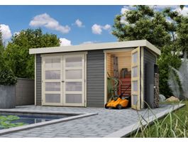 Foto von Karibu 83540 Mühlentrup 1 Gartenhaus - Terragrau