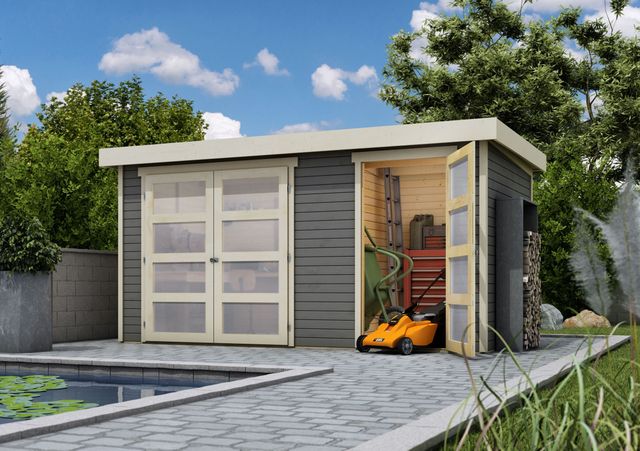 Karibu 83540 Mühlentrup 1 tuinhuis - terragrijs