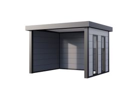 Telluria Singolo 3630 metalen overkapping met zijraam Foto van Telluria Singolo 3630 metalen overkapping met zijraam