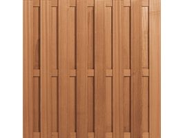 Azalp tuinscherm hardhout Foto van Azalp tuinscherm hardhout