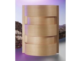 Hot Orange Sauna Wandlampenschirm gerade Foto von Hot Orange Sauna Wandlampenschirm gerade