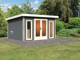 Karibu 36027 Mainburg 2 buitensauna - terragrijs Foto van Karibu 36027 Mainburg 2 buitensauna - terragrijs