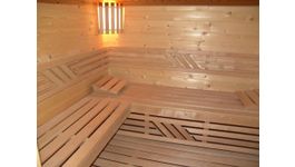 Azalp Saunabank recht - Elzen 70 cm breed Foto van