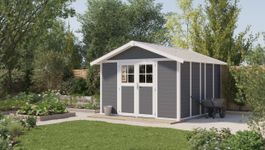 Grosfillex 23011276 DECO H11 - Kunststoff Gartenhaus grau Foto von Grosfillex 23011276 DECO H11 - Kunststoff Gartenhaus grau