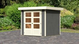 Karibu 82901 Askola 2 Gartenhaus - Terragrau Foto von Karibu 82901 Askola 2 Gartenhaus - Terragrau
