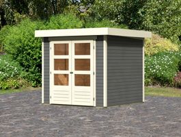 Karibu 82901 Askola 2 Gartenhaus - Terragrau Foto von Karibu 82901 Askola 2 Gartenhaus - Terragrau