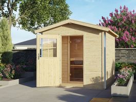 Karibu 87367 Bosse 1 buitensauna Foto van Karibu 87367 Bosse 1 buitensauna