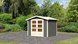 Karibu 9222 Amberg 3 Gartenhaus - Terragrau Foto von Karibu 9222 Amberg 3 Gartenhaus - Terragrau