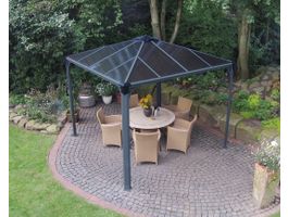 Palram - Canopia Palermo 3000 Aluminium Terrassenüberdachung Foto von Palram - Canopia Palermo 3000 Aluminium Terrassenüberdachung